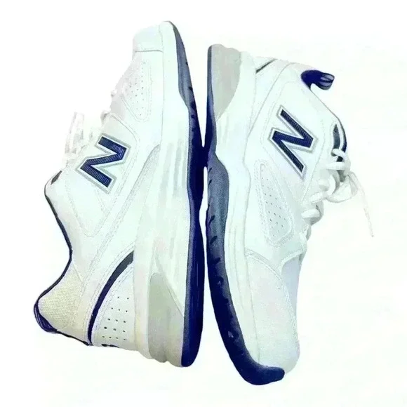 MSRP $105 LIKE NEW Balance Men's Fitness Multisport  Shoes Sz 11 White/NavyBlue - Picture 11 of 15